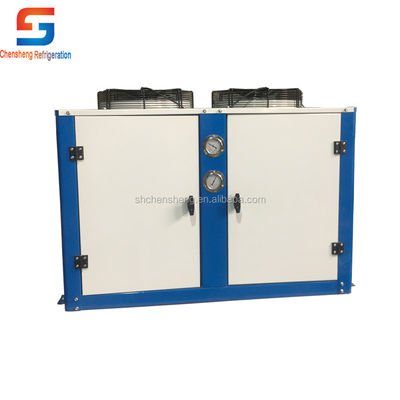品質  Cold Storage Room Freezer Room Box Shaped Refrigeration Condensing Unit With Industrial Fan For Cool Room 工場